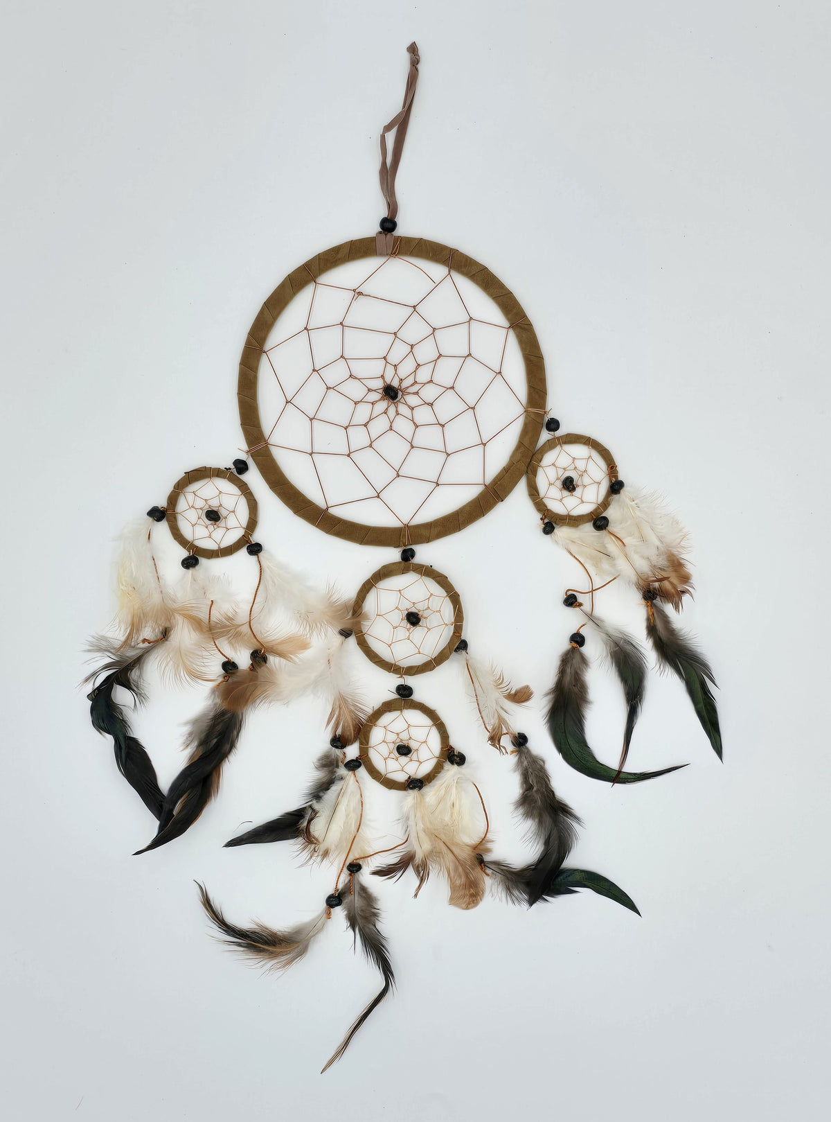 Dreamcatcher Bali 50x17x0.5cm Dreamcatcher dark brown brown beige round large