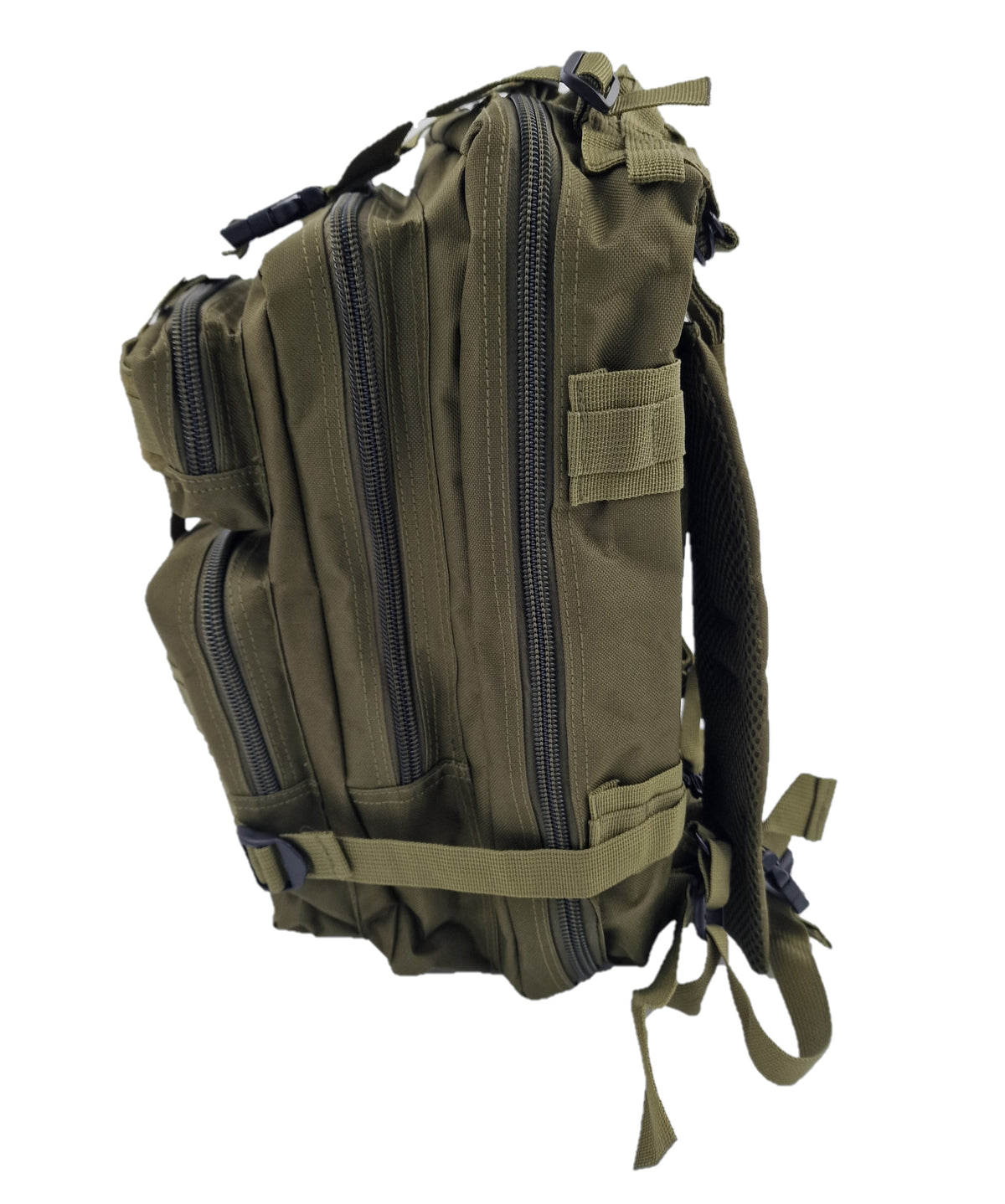 Army-style backpack, 20 liters, camouflage, German Army style, water-repellent, olive green camouflage pattern