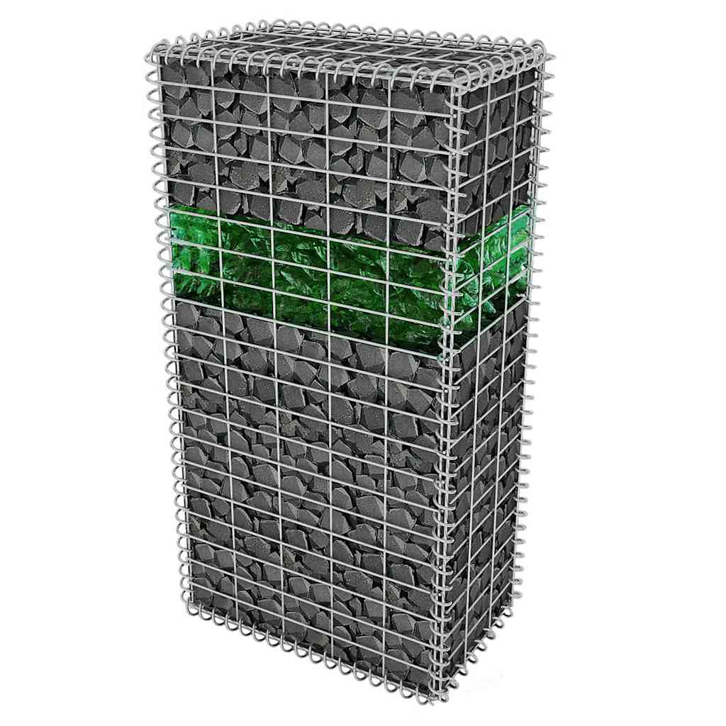 Gabionensteine aus Glas Grün 60-120 mm 25 kg Glassteine Dekosteine Glasbrocken