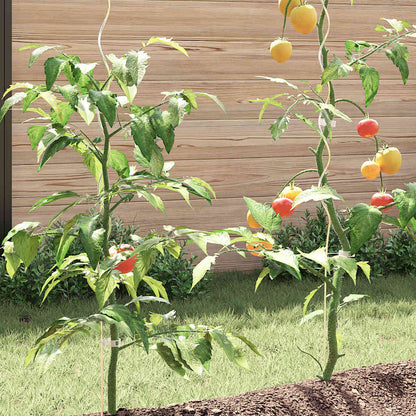 Tomaten Spiralstäbe 50 Stk. 170 cm Verzinkter Stahl 6 mm Pflanzstäbe Rankhilfe