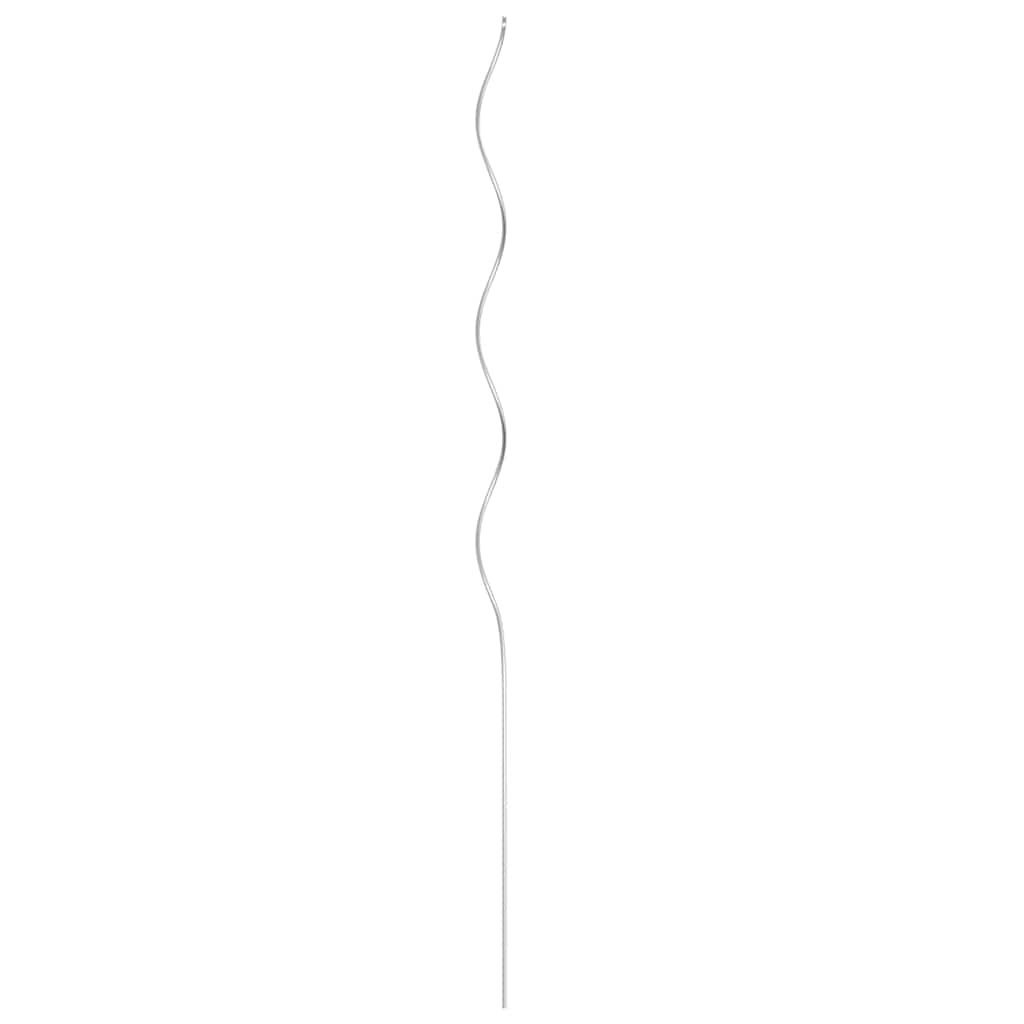 vidaXL Tomato Spiral Stakes, 50 pcs, 110 cm, Galvanized Steel