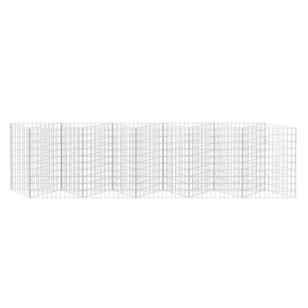 Gabione Gabionenkorb Pflanzkasten Hochbeet Stahl 300×30×100 cm Steinkorb