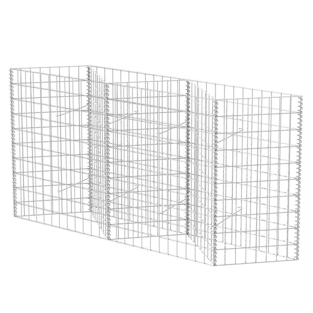 Gabione Gabionenkorb Pflanzkasten Hochbeet Stahl 120×30×100 cm Steinkorb