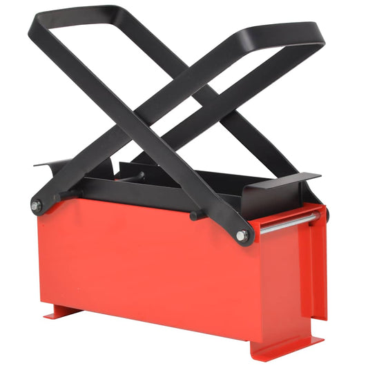 Paper briquette press, steel, 34 x 14 x 14 cm