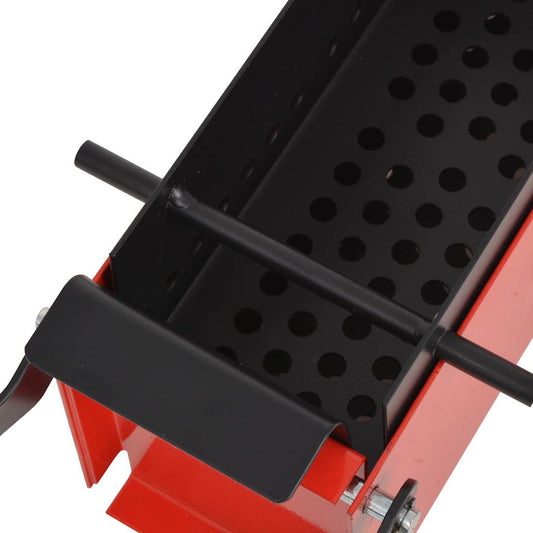 Paper briquette press, steel, 34 x 14 x 14 cm