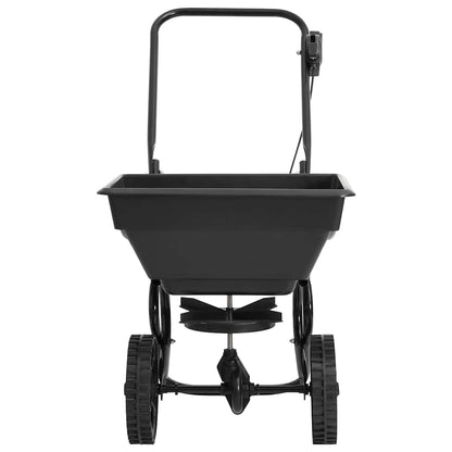 Handstreuwagen Salzstreuer PVC Stahl 92x46x70 cm 15 L Düngewagen Streuwagen