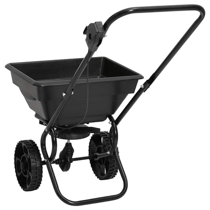 Handstreuwagen Salzstreuer PVC Stahl 92x46x70 cm 15 L Düngewagen Streuwagen