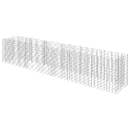 vidaXL Gabion Raised Bed Galvanized Steel 540×90×100 cm