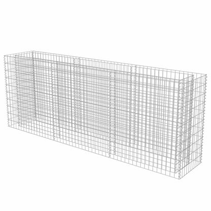 Gabionen Hochbeet Verzinkter Stahl 270×50×100 cm Gabionenpflanzkübel