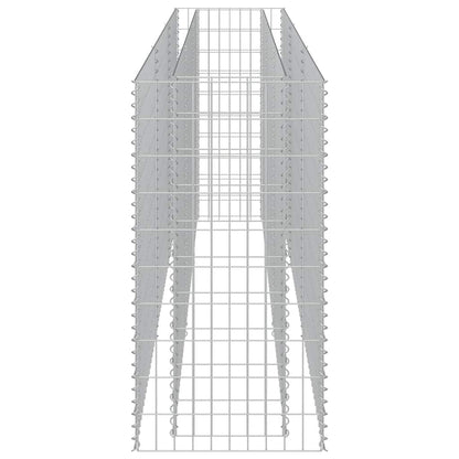 Gabionen Hochbeet Verzinkter Stahl 270×50×100 cm Gabionenpflanzkübel