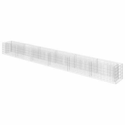 Gabionen Hochbeet Verzinkter Stahl 540x50x50 cm Steinkorb Blumenbeet Pflanzkübel