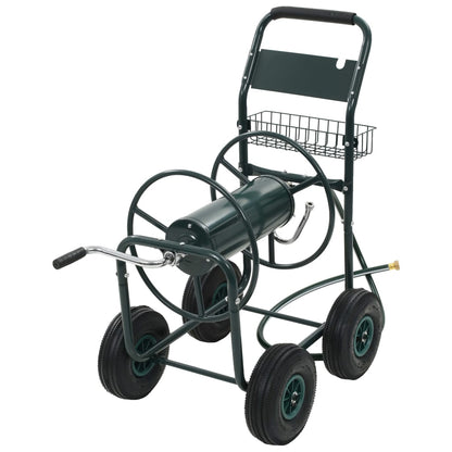 Schlauchwagen 1/2" Anschluss Schlauchaufroller 75 m Stahl Gartenschlauchwagen