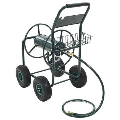 Schlauchwagen 1/2" Anschluss Schlauchaufroller 75 m Stahl Gartenschlauchwagen