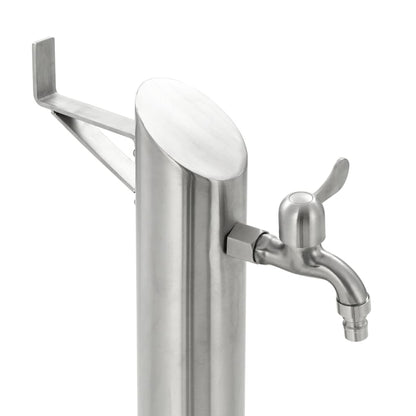 vidaXL Garden Water Column Stainless Steel Round 95 cm