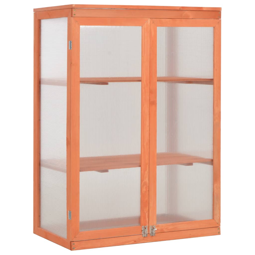 vidaXL Greenhouse Cabinet Wood 75x47x109 cm