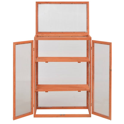 vidaXL Greenhouse Cabinet Wood 75x47x109 cm