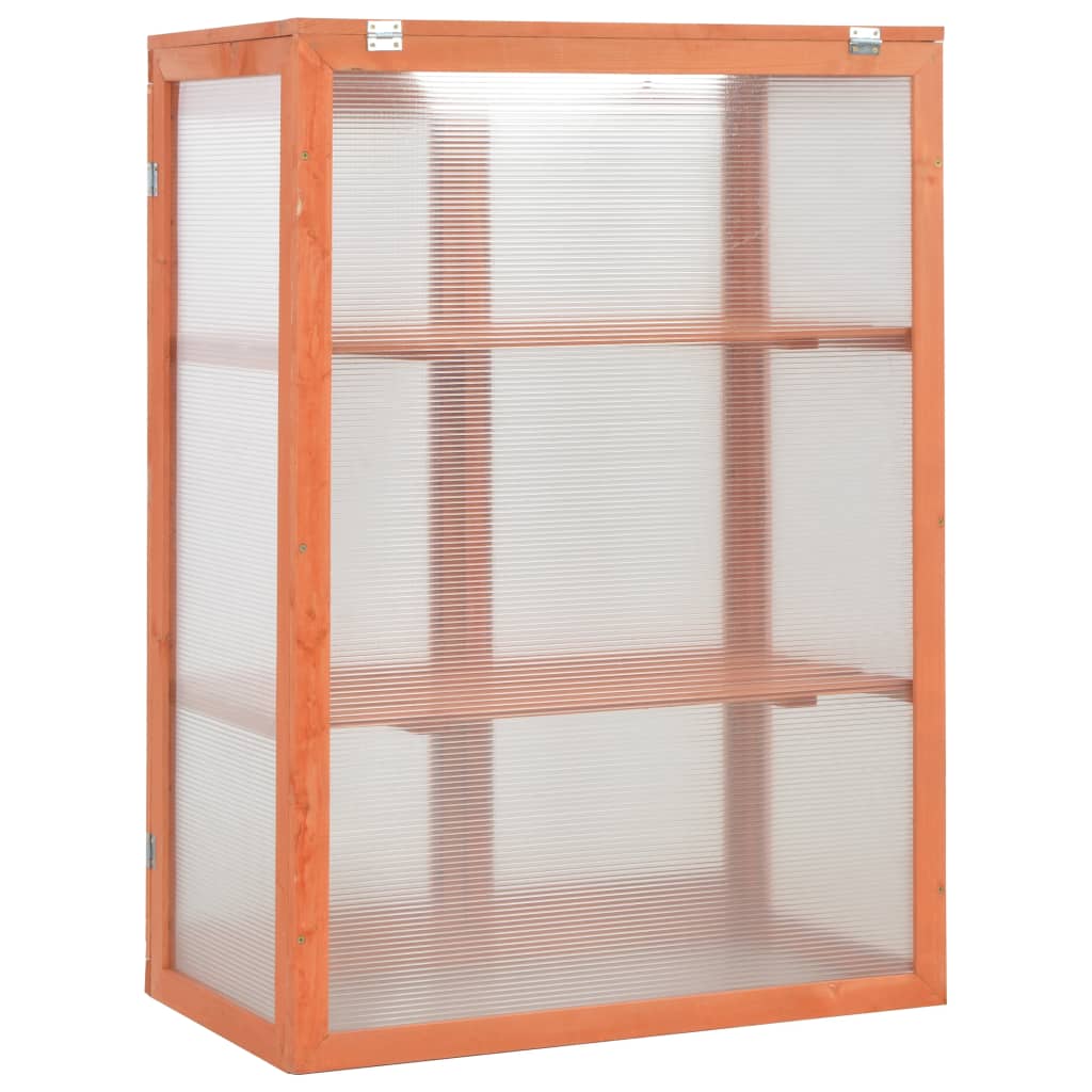 vidaXL Greenhouse Cabinet Wood 75x47x109 cm