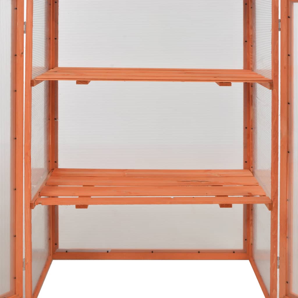 vidaXL Greenhouse Cabinet Wood 75x47x109 cm