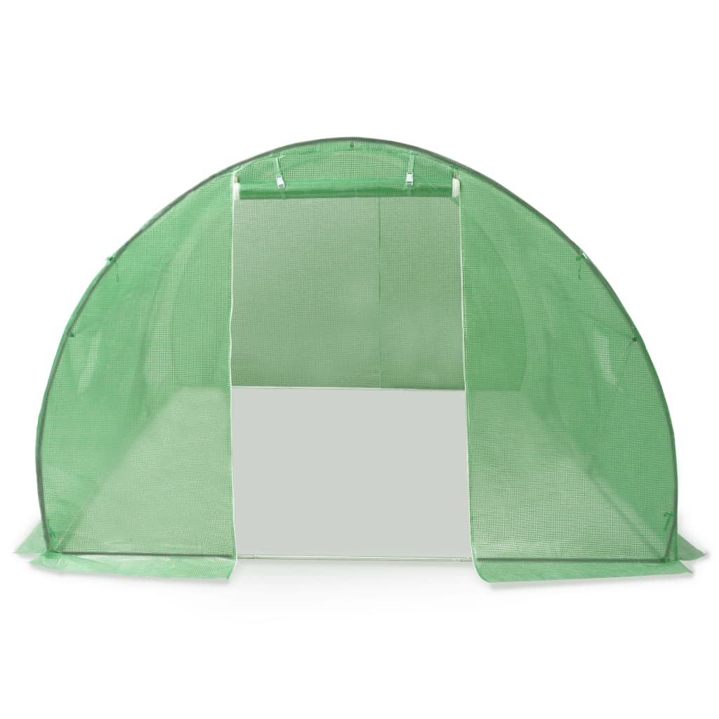 Foliengewächshaus 13,5 m² 450×300×200 cm 6 Fenster PE 140 g/m³ Gartentunnel
