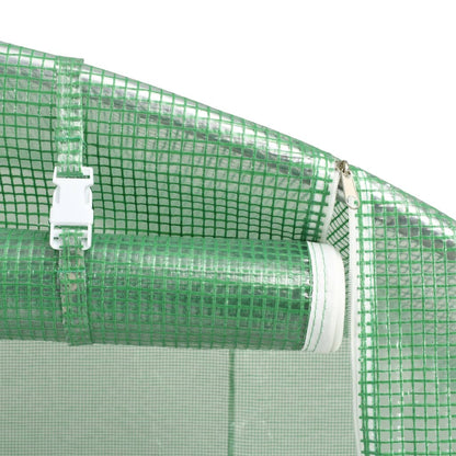Foliengewächshaus 13,5 m² 450×300×200 cm 6 Fenster PE 140 g/m³ Gartentunnel