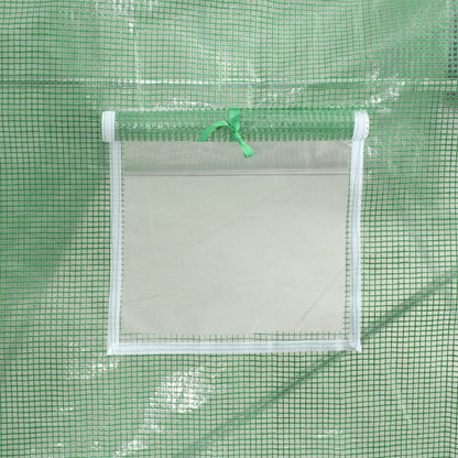 Foliengewächshaus 13,5 m² 450×300×200 cm 6 Fenster PE 140 g/m³ Gartentunnel