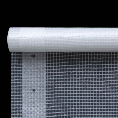 Leno tarpaulin, white, 4 x 8 m, 260 g/m², wood cover, greenhouse tarpaulin