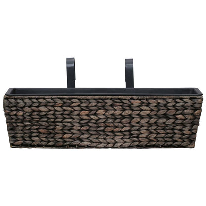Balkon-Blumenkasten Pflanzkübel 2 Stk. Wasserhyazinthe Braun 60 cm