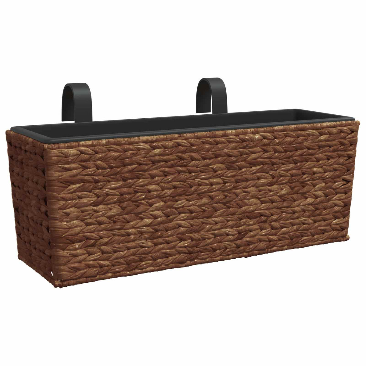 Balkon-Blumenkasten Pflanzkübel 2 Stk. Wasserhyazinthe Braun 60 cm