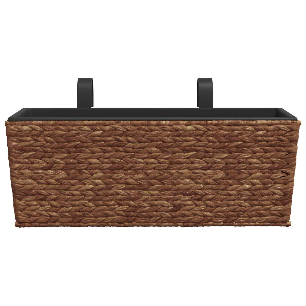 Balkon-Blumenkasten Pflanzkübel 2 Stk. Wasserhyazinthe Braun 60 cm