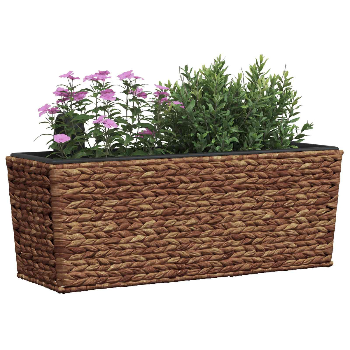 Balkon-Blumenkasten Pflanzkübel 2 Stk. Wasserhyazinthe Braun 60 cm