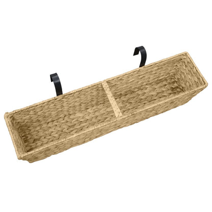Pflanzkübel 2 Stk. Wasserhyazinthe 80x20x18 cm Braun Balkonkasten