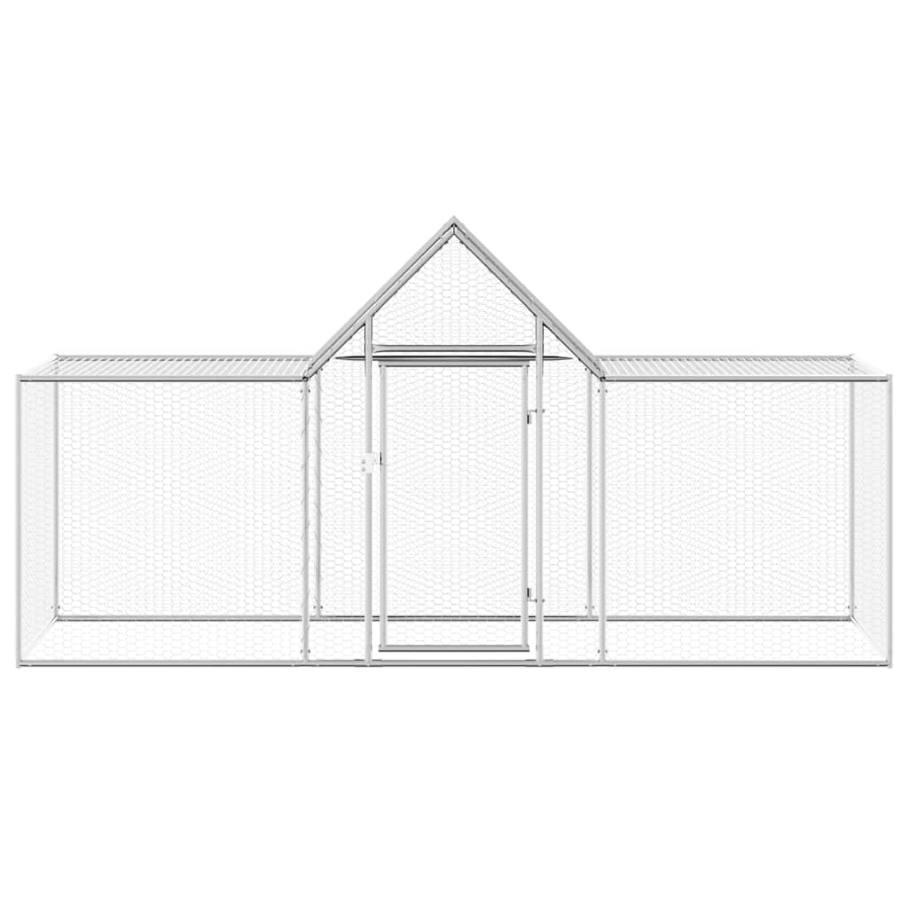 Hühnerkäfig Hühnerstall Stahl 3 x 1 x 1,5 m Auslauf Freigehege Tierkäfig Geflügelstall