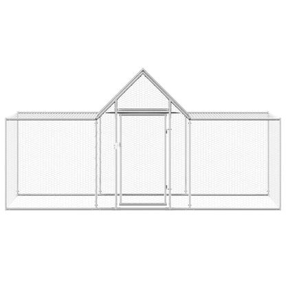 Hühnerkäfig Hühnerstall Stahl 3 x 1 x 1,5 m Auslauf Freigehege Tierkäfig Geflügelstall