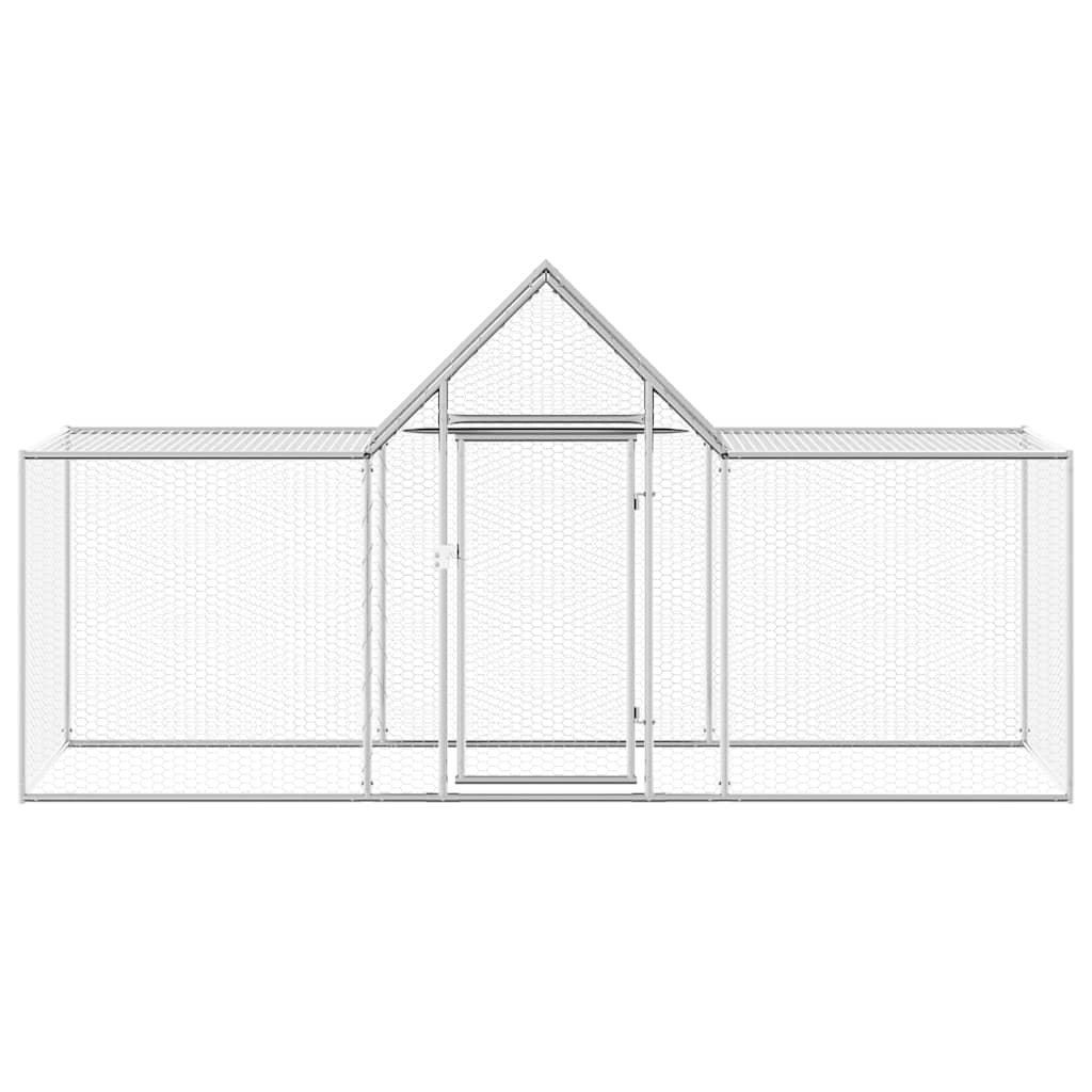 Hühnerkäfig Hühnerstall Stahl 3 x 1 x 1,5 m Auslauf Freigehege Tierkäfig Geflügelstall