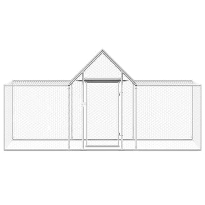 Hühnerkäfig Hühnerstall Stahl 3 x 1 x 1,5 m Auslauf Freigehege Tierkäfig Geflügelstall