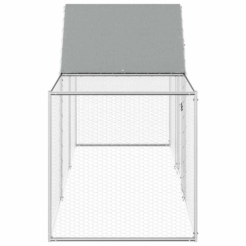 Hühnerkäfig Hühnerstall Stahl 3 x 1 x 1,5 m Auslauf Freigehege Tierkäfig Geflügelstall