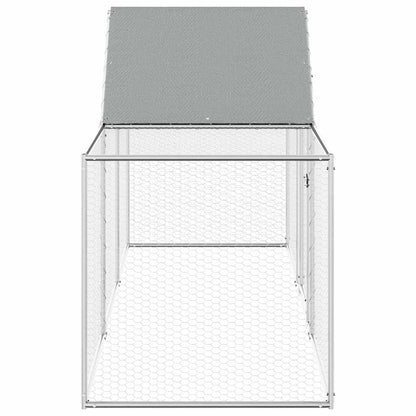 Hühnerkäfig Hühnerstall Stahl 3 x 1 x 1,5 m Auslauf Freigehege Tierkäfig Geflügelstall