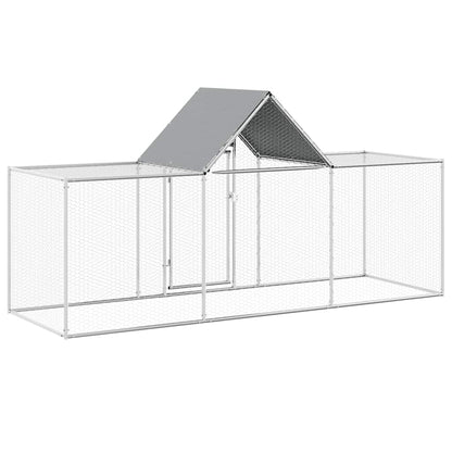 Hühnerkäfig Hühnerstall Stahl 3 x 1 x 1,5 m Auslauf Freigehege Tierkäfig Geflügelstall
