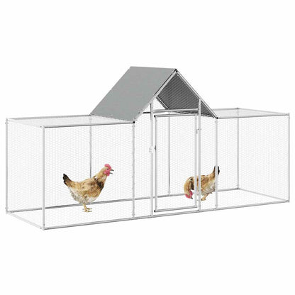 Hühnerkäfig Hühnerstall Stahl 3 x 1 x 1,5 m Auslauf Freigehege Tierkäfig Geflügelstall