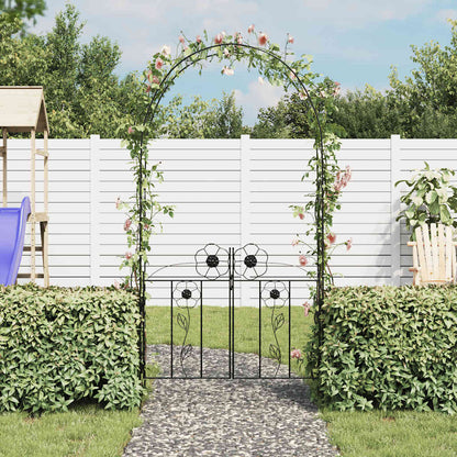 Garden gate, rose arch, trellis, rose column, espalier, pergola