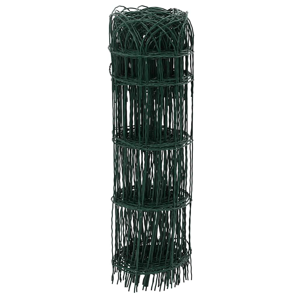 vidaXL Garden Fence Powder-Coated Iron 10×0.65 m