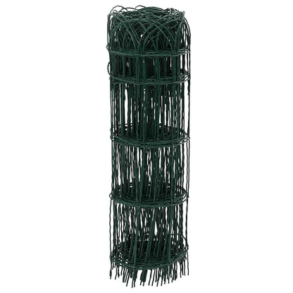 vidaXL Garden Fence Powder-Coated Iron 10×0.65 m
