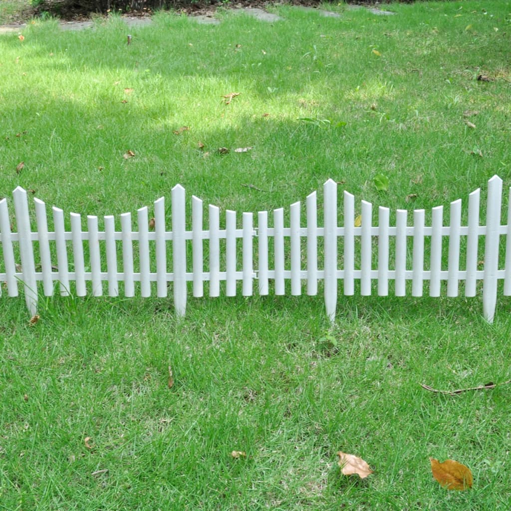Beeteinfassung Weiß PP 10 m Rasenkante Beetumrandung Gartenzaun