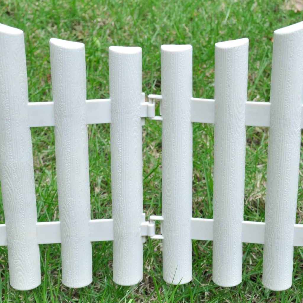 Beeteinfassung Weiß PP 10 m Rasenkante Beetumrandung Gartenzaun