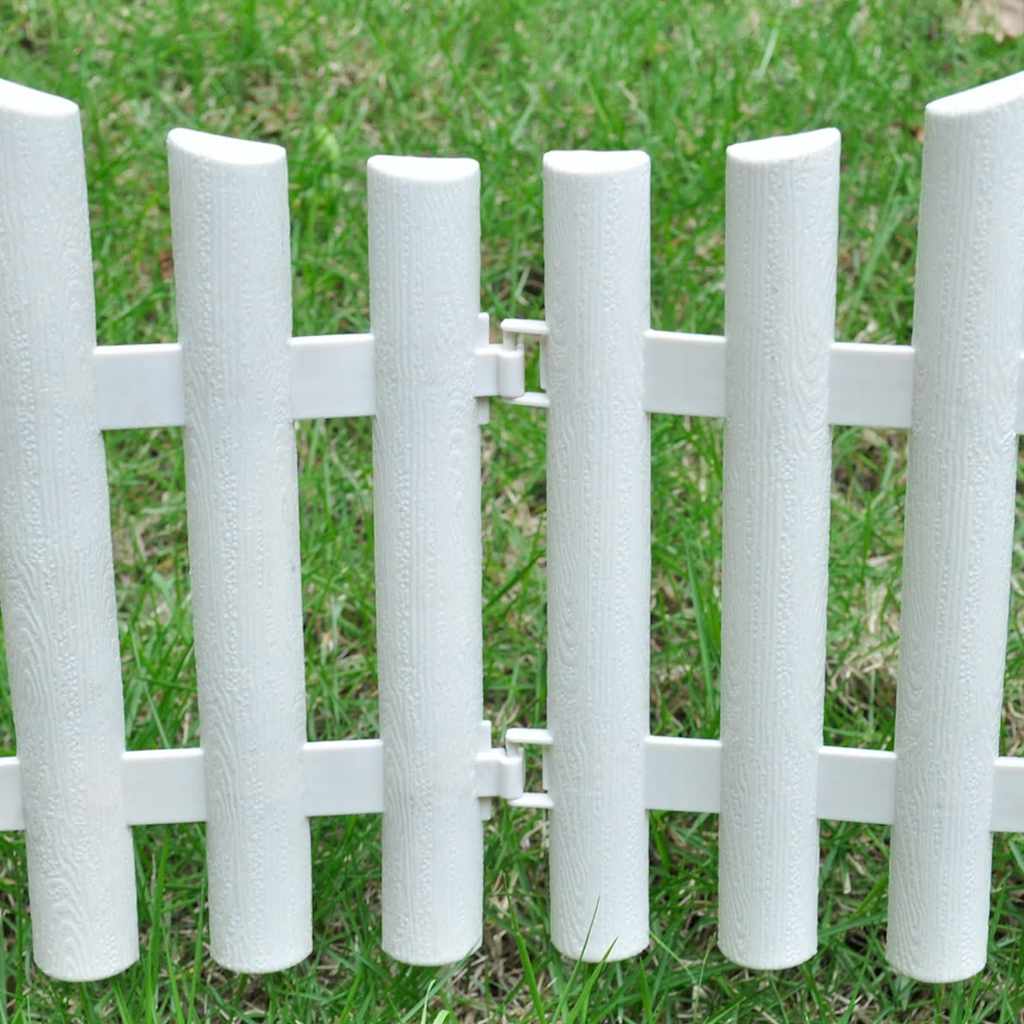 Beeteinfassung Weiß PP 10 m Rasenkante Beetumrandung Gartenzaun