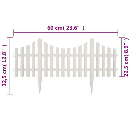 Beeteinfassung Weiß PP 10 m Rasenkante Beetumrandung Gartenzaun