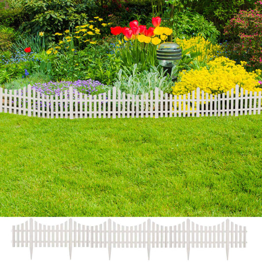 Beeteinfassung Weiß PP 10 m Rasenkante Beetumrandung Gartenzaun