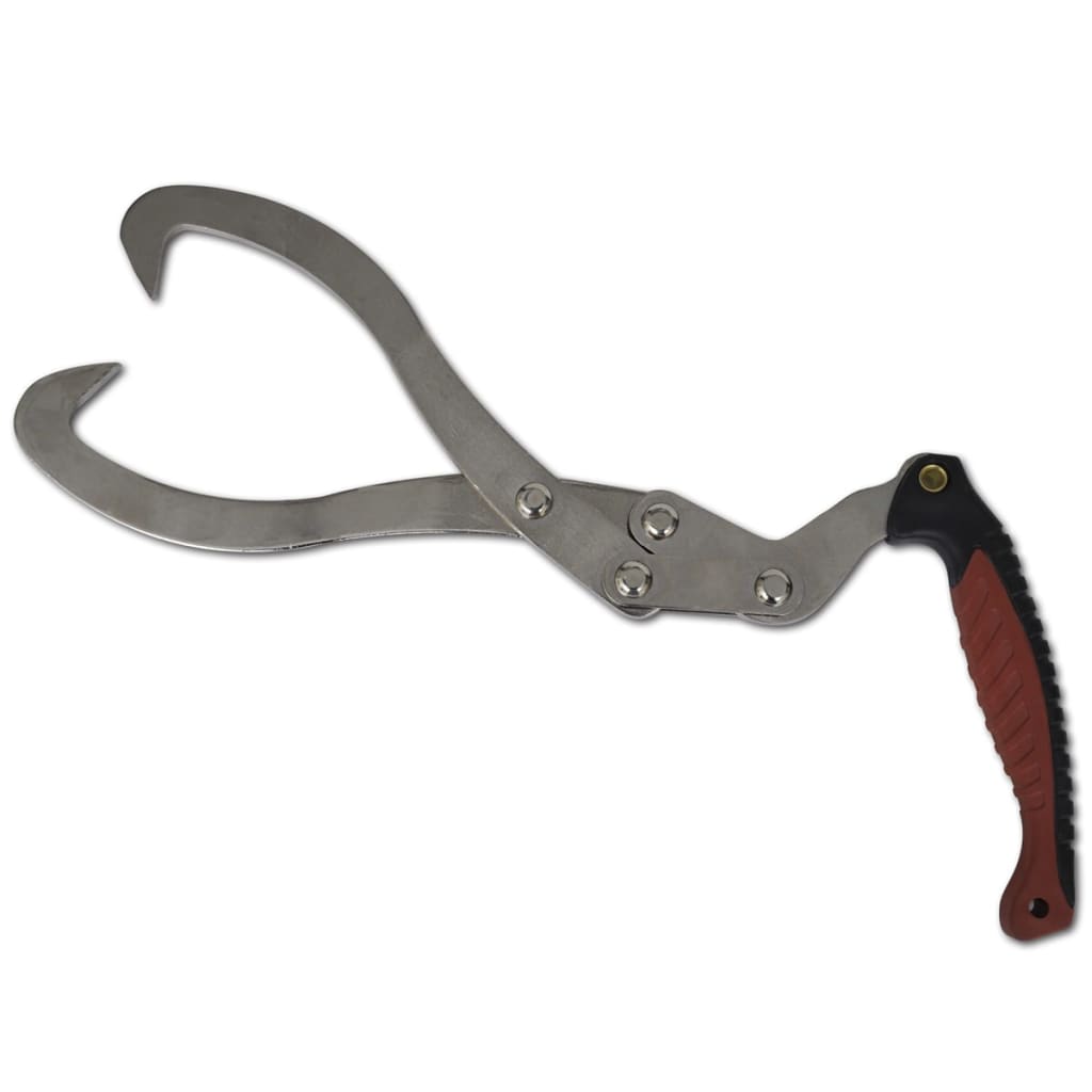 Forestry grapple log lifter, 2-piece set, TPR handle, wood tongs, wood hook, log lifter