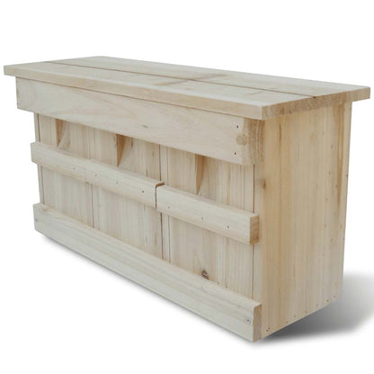 Nistkasten Spatzenhaus 44 x 15,5 x 21,5 cm Holz Vogelhaus Sperling