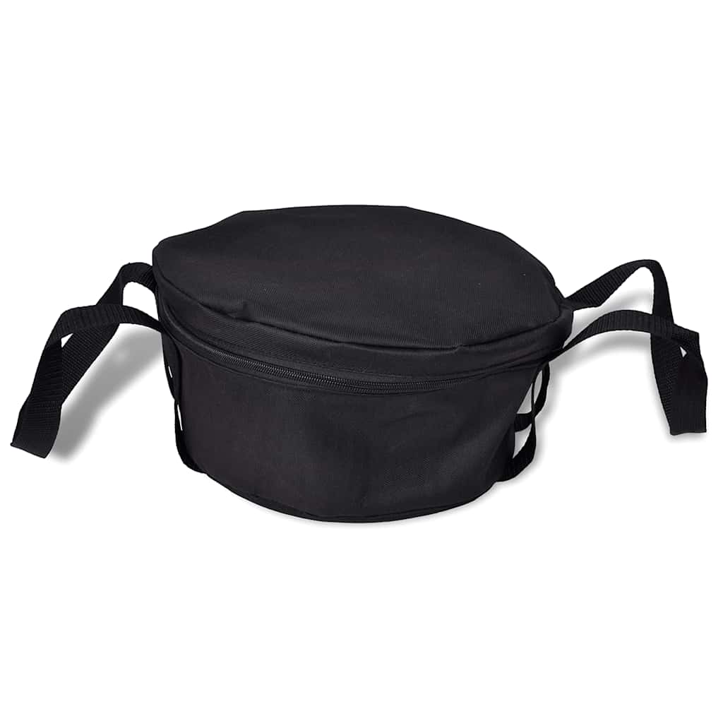 Dutch Oven Bräter Gusseisen ca. 4,2 Liter Holländischer Ofen Schwarz 30 x 27 x 15 cm